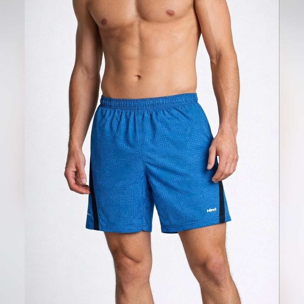 3/$30 HIND Blue Checkered Swimming Trunks